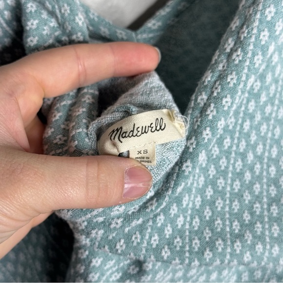 Madewell Jacquard Peekaboo Back Crop Tank in Faded Shale - Picture 10 of 10